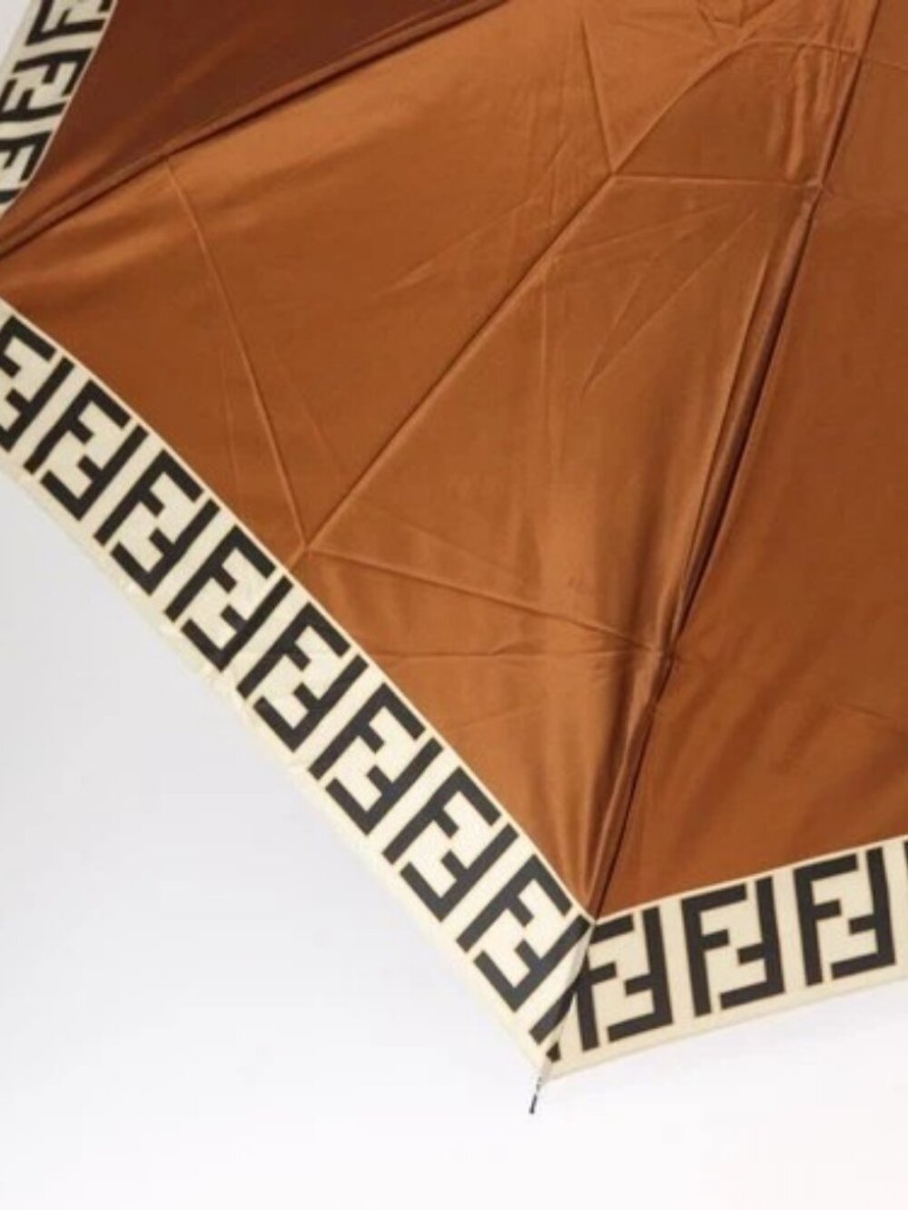 FENDI Zucca Canvas Umbrella Nylon Brown Black - Picture 5 of 16